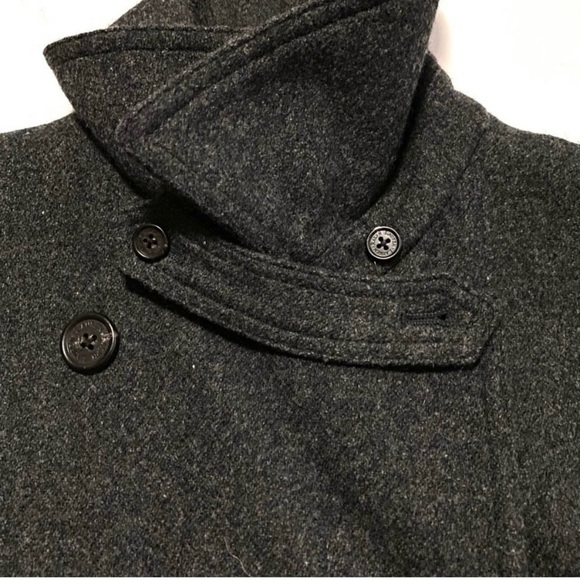 Vintage LAUREN Ralph Lauren Green Label Cropped Wool Pea Coat Jacket Size 14 - Picture 7 of 13